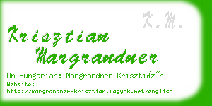 krisztian margrandner business card